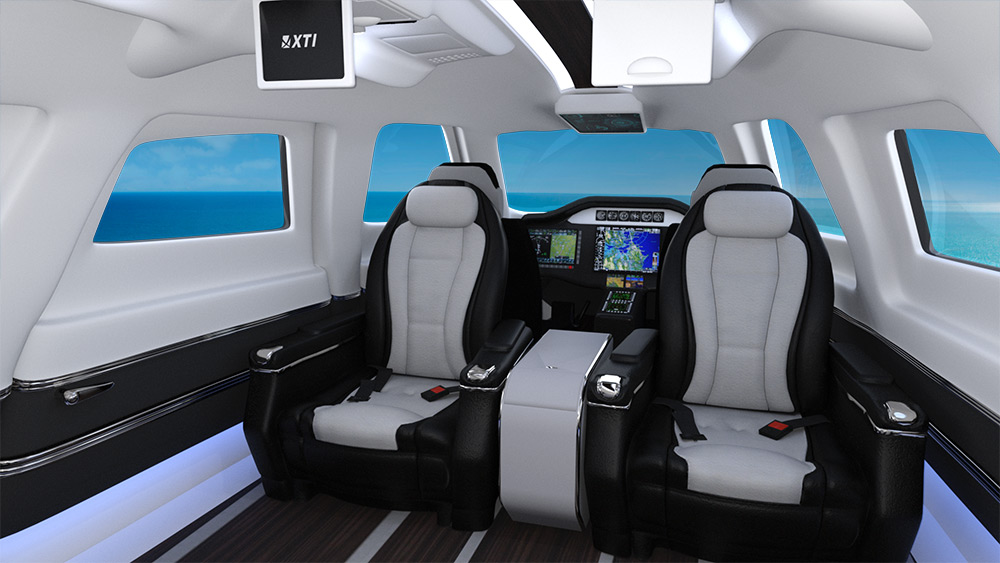urban air taxi XTI TriFan 600 Interior